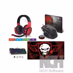 Pack GAMER 4 en 1 - Spirit Of Gamer - PRO-MK15 - Clavier rétro-éclairé - Souris optique - Tapis de souris