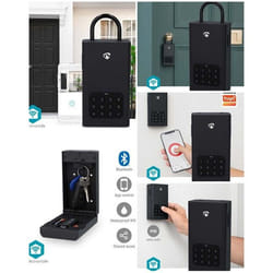 Boîte à clés Bluetooth intelligente Serrure à clé DIGITALE usage professionnel (location de maison garages) avec code d’accès