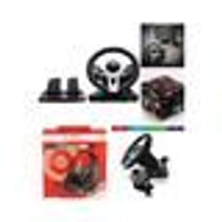 Volant et pédales de jeu Vidéo Race Pro Wheel 2 compatible Xbox Séries XS PS4 PS3 SWITCH PC SPIRIT OF GAMER + CASQUE GAMER SWITCH