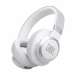 JBL Live 770NC, Sans fil, Appels/Musique, 20 - 20000 Hz, 256 g, Casque, Blanc