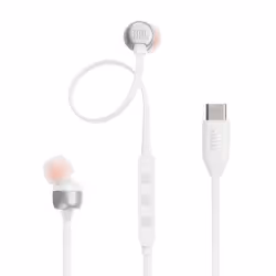 JBL Tune 310C, Avec fil, 20 - 40000 Hz, Appels/Musique, 14,3 g, Casque, Blanc