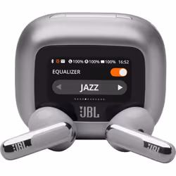 JBL Live Flex 3, Sans fil, 20 - 40000 Hz, Appels/Musique/Sport/Au quotidien, 72,7 g, Casque, Argent