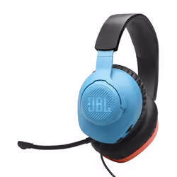 JBL Quantum 100N, Avec fil, 20 - 20000 Hz, Jouer, 220 g, Casque, Bleu, Rouge