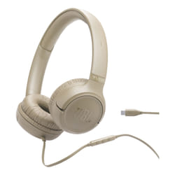 JBL Tune 530C Casque Avec fil Arceau Musique/Quotidien USB Type-C Beige