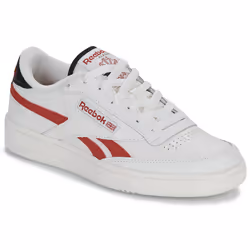 Sneaker - REEBOK - Club C Revenge - Cuir pleine fleur - Couleur Chalk Flasrd Black - Talon plat