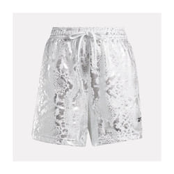 Reebok modèle Womens B-ball Off-court Allover Print Shorts 5 Blanc - M
