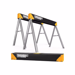 Pack de 2 tréteaux C300 TOUGHBUILT (Capacité 1 Tonne/paire) - TB-C300-2-XEA Structure 100% en acier Revêtement en poudre fini ...