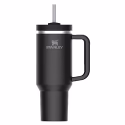 Stanley Quencher H2.0 FlowState Tumbler 1.2L, Noir, Acier inoxydable, 7 h, 11 h, 1200 ml, 100 mm
