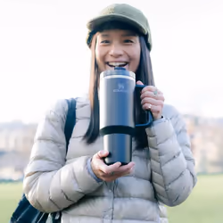 Stanley Quencher H2.0​ FlowState Tumbler 1.2L 1200 ml Noir Acier inoxydable