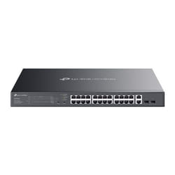 TP-Link Omada ES228GMP commutateur réseau Géré Gigabit Ethernet (10/100/1000) Connexion Ethernet, supportant l'alimentation via ce port (PoE) Noir
