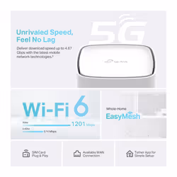 TP-Link Archer NX210 routeur sans fil Gigabit Ethernet Bi-bande (2,4 GHz / 5 GHz) 5G Blanc - Vue supplémentaire 4