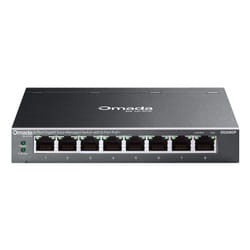 TP-Link Omada ES208GP commutateur réseau Géré L2 Gigabit Ethernet (10/100/1000) Connexion Ethernet, supportant l'alimentation via ce port (PoE) DIN rail Noir