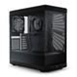 Boitier PC Moyen Tour ATX - HYTE Y40 (Noir/Noir) - Refroidissement personnalisé - Support GPU 4 emplacements