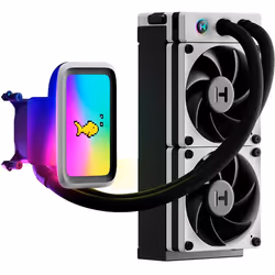 HYTE THICC Q60 Processeur Kit de refroidissement du liquide 12 cm Noir, Blanc 2 pièce(s)