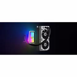 HYTE THICC Q60 Processeur Kit de refroidissement du liquide 12 cm Noir, Blanc 2 pièce(s) - Vue supplémentaire 4