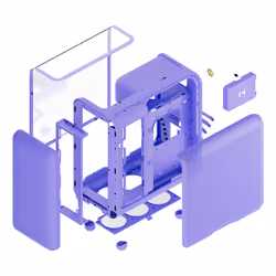 HYTE X50 Midi Tower Violet - Vue supplémentaire 7