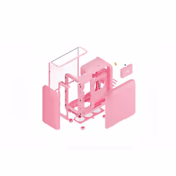 HYTE X50 MID TOWER CASE STRAWBERRY MILK - Vue supplémentaire 7