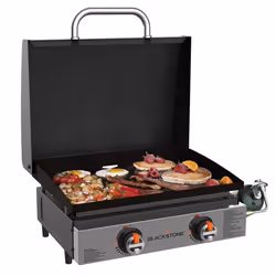 Blackstone 2144EU, 2 zone(s), Extérieure, Butane/Propane, Pose libre, Noir, Gris, Rotatif