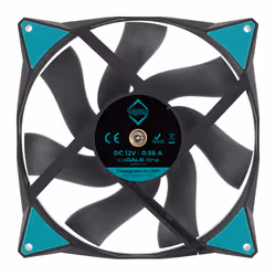 Iceberg Thermal IceGALE Xtra Boitier PC Ventilateur 14 cm Noir 1 pièce(s)