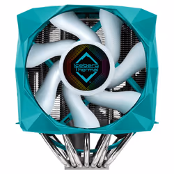 Iceberg Thermal IceSLEET X7 Dual Processeur Refroidisseur 12 cm Bleu 1 pièce(s)