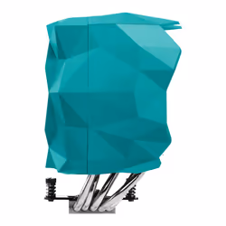Iceberg IceSLEET X5 Processeur Refroidisseur d'air 12 cm Chrome, Turquoise 1 pièce(s)