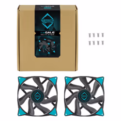 Iceberg Thermal IceGALE Boitier PC Ventilateur 14 cm Noir 2 pièce(s) - Vue supplémentaire 3