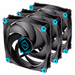 Iceberg Thermal IceGALE Silent, Ventilateur, 12 cm, 1100 tr/min, 12,3 dB, 30 cfm, Noir