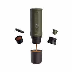 Outin Nano, Noir, Vert, Café moulu, 20 bar, 92 °C, 0,08 L, 7500 mAh
