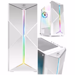 Boîtier PC Gamer - SPIRIT OF GAMER - Clone 3 - Blanc - 2 Ventilateurs - ARGB 60 Modes