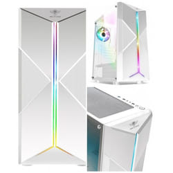 Boîtier PC Gamer - SPIRIT OF GAMER - Clone 3 - Blanc - 2 Ventilateurs - ARGB 60 Modes