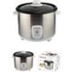 Cuiseur Riz 18L avec Cuve amovible anti-adhérente 2 positions de chauffe Témoin de Cuisson couleur INOX