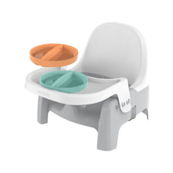 Rehausseur Siege d'apprentissage repas - INGENUITY - Assiette Twist & Dine - - Enfants de 6 mois a 3 ans - Orange et bleu