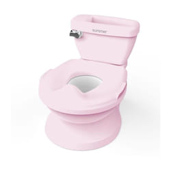 Mini Toilette fille avec Réducteur de Toilette enfant inclus, Chasse d'eau musicale - Ingenuity