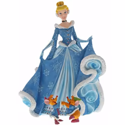 Statuette en résine Cendrillon Couture avec Jaq et Gus En résine Hauteur 21 cm - Largeur 15 cm - Profondeur 11 cm Livrée en b ...