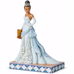Figurine de Collection Tiana Résine aspect bois peinte à la main Hauteur 19 cm - Largeur 13.5 cm - Profondeur 8 cm