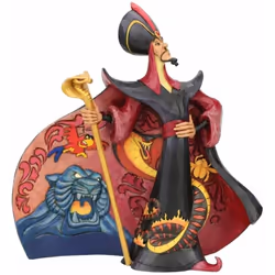 Figurine de collection Jafar - Aladdin Figurine en résine aspect bois Hauteur : 22,9 cm - Largeur : 9,6 cm - Longueur : 21,8  ...