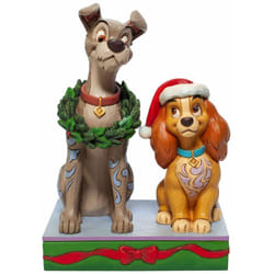 Enesco - Statuette La Belle et le Clochard Noël