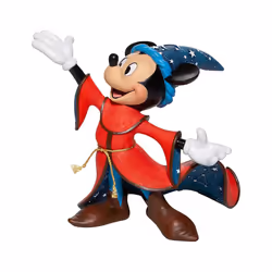 Statue de collection - Disney - Mickey Fantasia - 80e anniversaire - Résine peinte à la main - 20 cm
