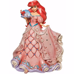 Grande Figurine Ariel deluxe - Disney Traditions Résine aspect bois peinte à la main Dimensions : Hauteur 38 cm - Largeur 28  ...
