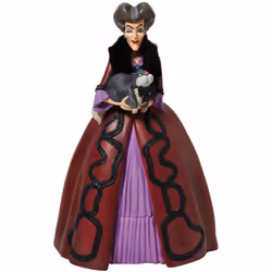 Figurine de Collection Lady Tremaine Résine aspect bois peinte à la main Hauteur 22 cm- Largeur 14 cm - Profondeur 12 cm