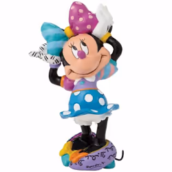 Petite Statuette de collection Minnie by Britto Hauteur 8.5 cm - Largeur 5 cm - Profondeur 4 cm Résine Peinte à la main