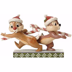 Statuette de Collection Tic et Tac Dim : 20 x 12 x 6.5 cm Résine aspect bois Livrée en boite
