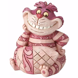 Statuette en résine de collection Le Chat de Cheshire En résine aspect bois Hauteur 8 x largeur 7 x profondeur 6.5 cm Livrée  ...