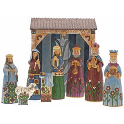 Statuettes et crèche Jim Shore - Nativité - 9 éléments