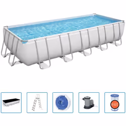 Description générale Profitez de moments de joie avec votre famille et vos amis dans cette piscine rectangulaire Power Steel ...