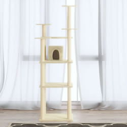Vidaxl - Arbre à chat avec griffoirs en sisal Crème 171 cm