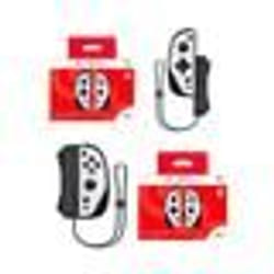 Manettes Joy-Con - iiCon - Nintendo Switch - Sans fil - Noir et Blanc - Ergonomiques