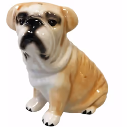Poivrière Bulldog Céramique Dim : Hauteur 8 cm - Largeur 4 cm - Profondeur 8 cm