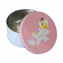Boite Disney Princesses - Disney - Modèle moyen - Métal - Rose - Dimensions 16.5 x 8 cm