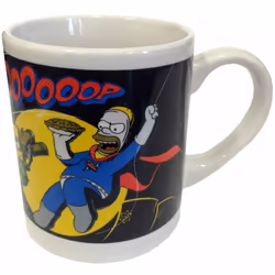 Mug Simpsons En céramique Dim : H. 8.5 x D. 7 cm Accepte le passage au four micro-ondes et au lave-vaisselle.